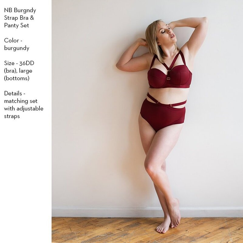 client closet - burgundy set