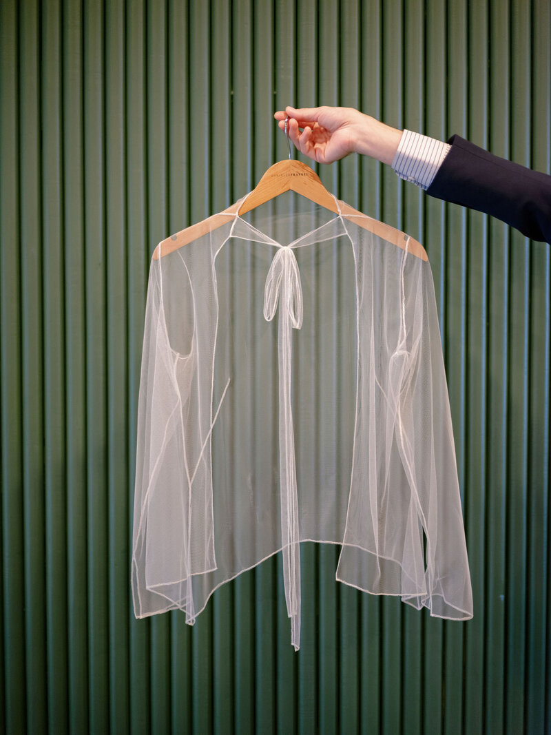 Bridal Coverup on hanger