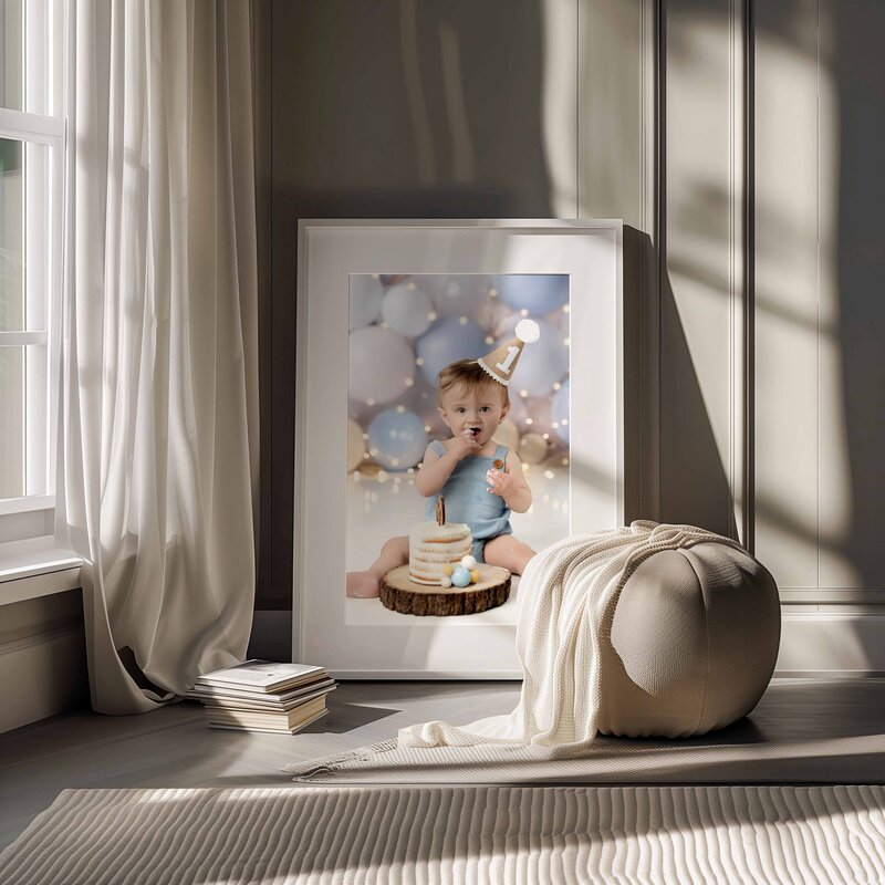 Framed Newborn Photography printed to decorate your nursery with high quality photography products. Photos taken by Jenni Nikki Photography
