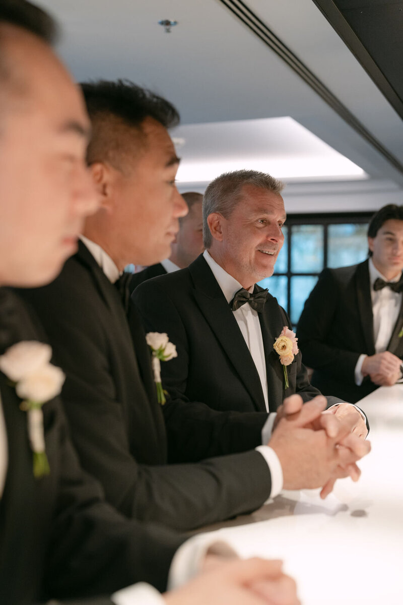 best men getting ready