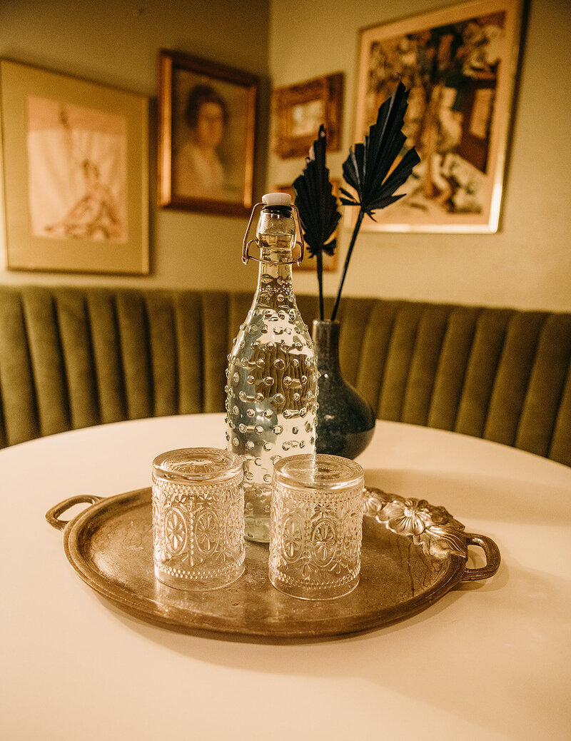 A glass of water after a day on the river