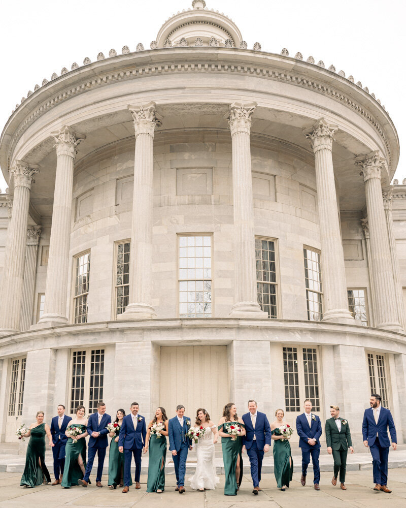Grooms share an emotional first look at their Waterworks Wedding.