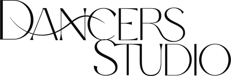 Dancers Studio Logo - Black and Transparent Background - Horizontal Orientation
