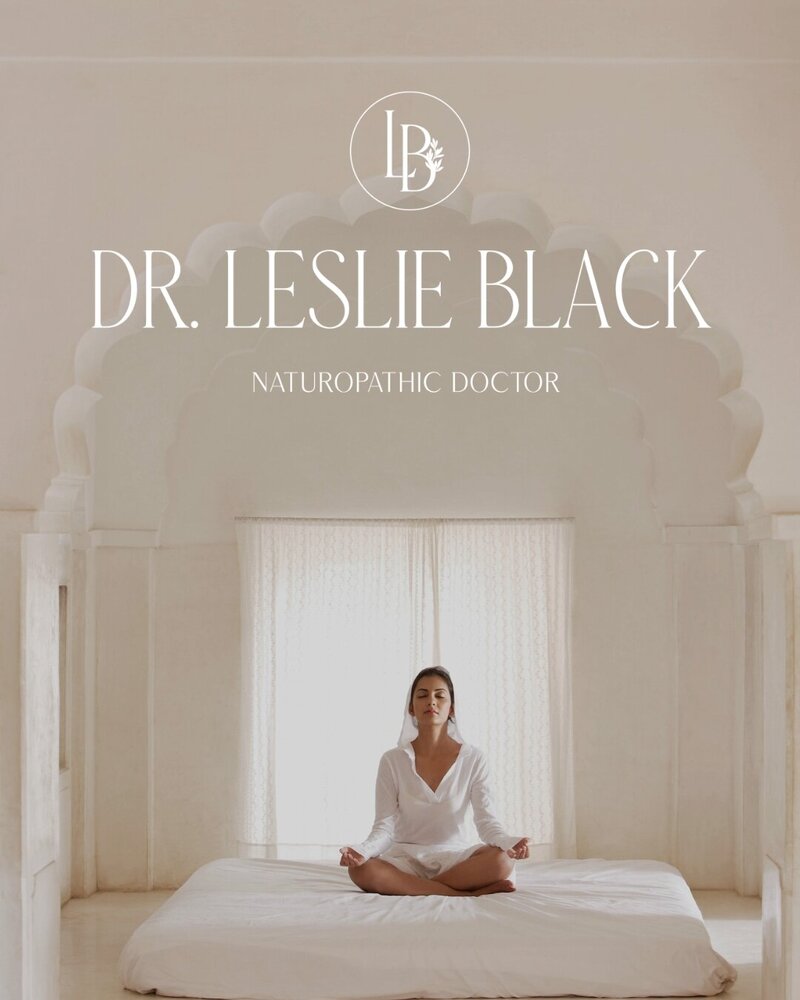 Collateral branding pieces for naturopathic doctor project
