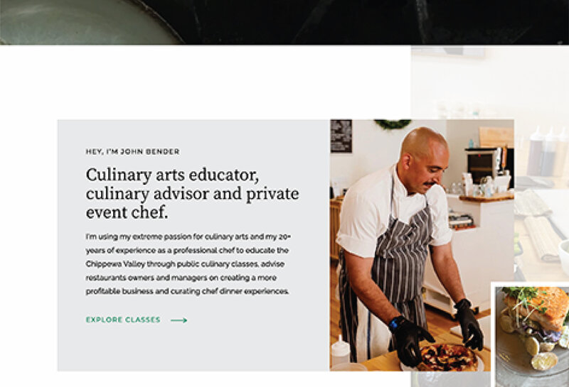 Semi Custom Website Design for Culinary Educator The Kitchen Technique-02