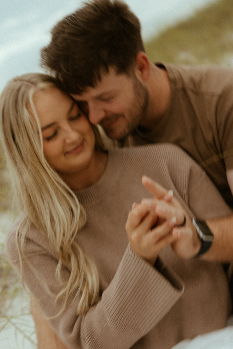 couple holding hands