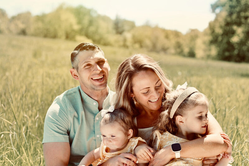 family hugging