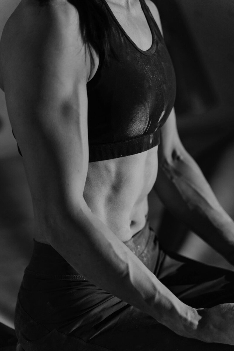 woman doing strength training