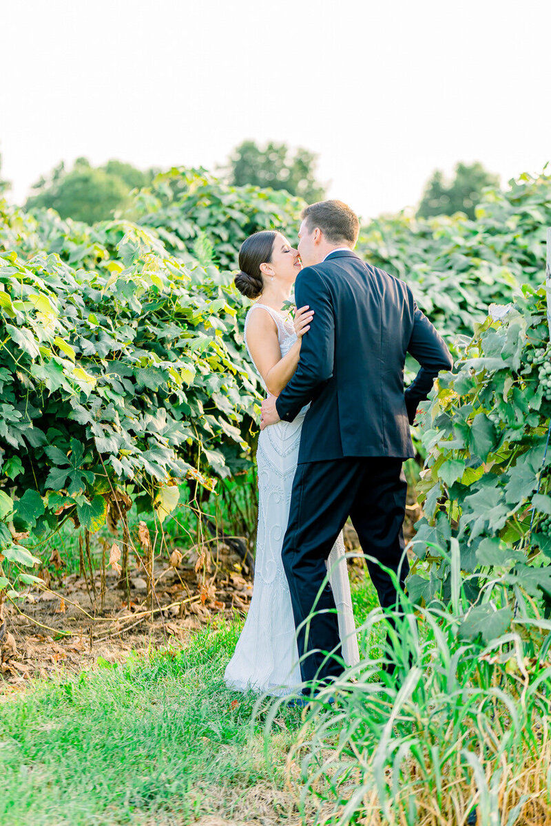 hidden vineyard wedding portrait