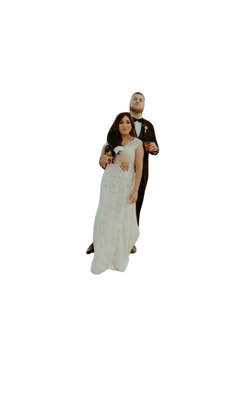 Woodsy bridal wedding party