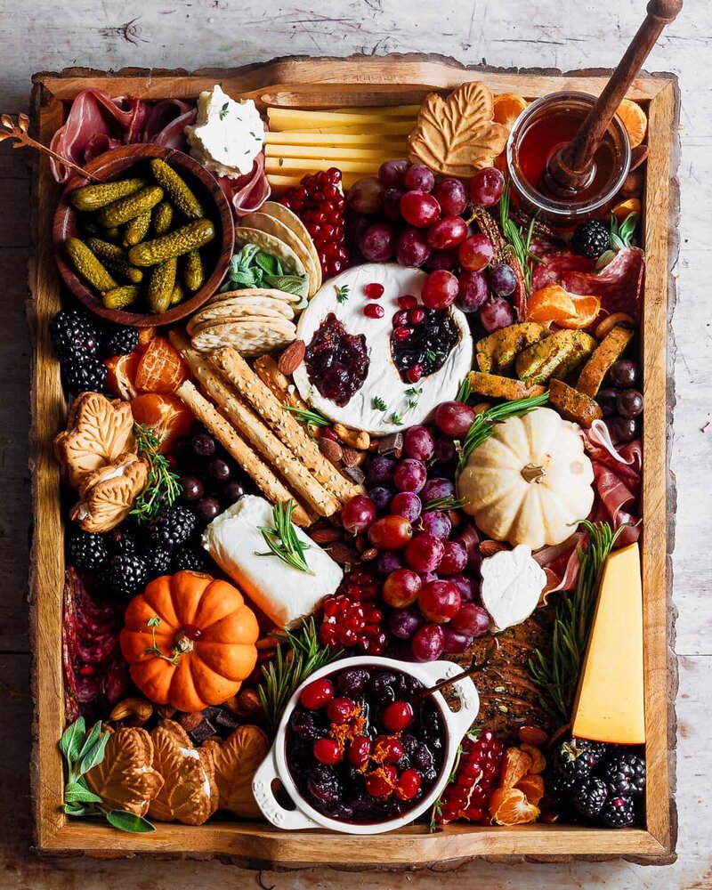 Fall-charcuterie-board-overhead-whole