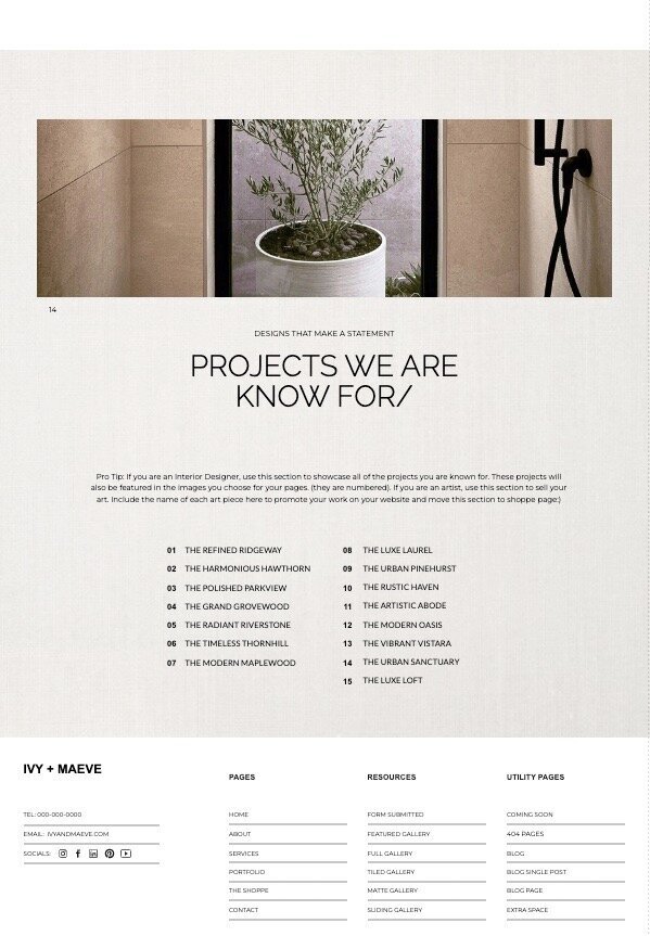 Ivy & Maeve Website Template Image 1