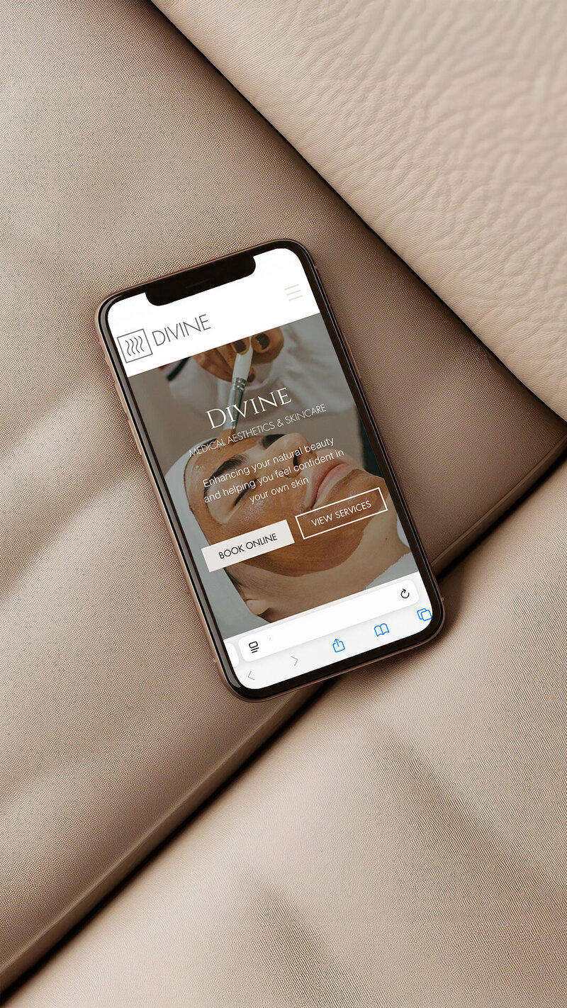 brand and web design for aesthetician