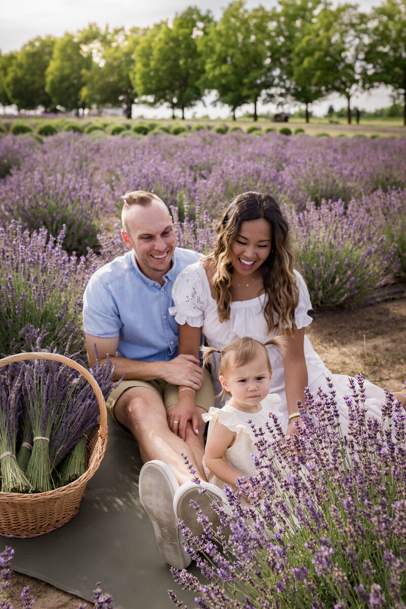 Spokane Family Photos in the Lavender Field