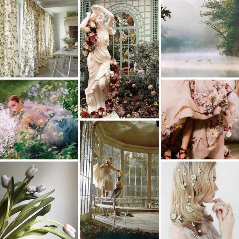 English Garden Romance - Mood Board