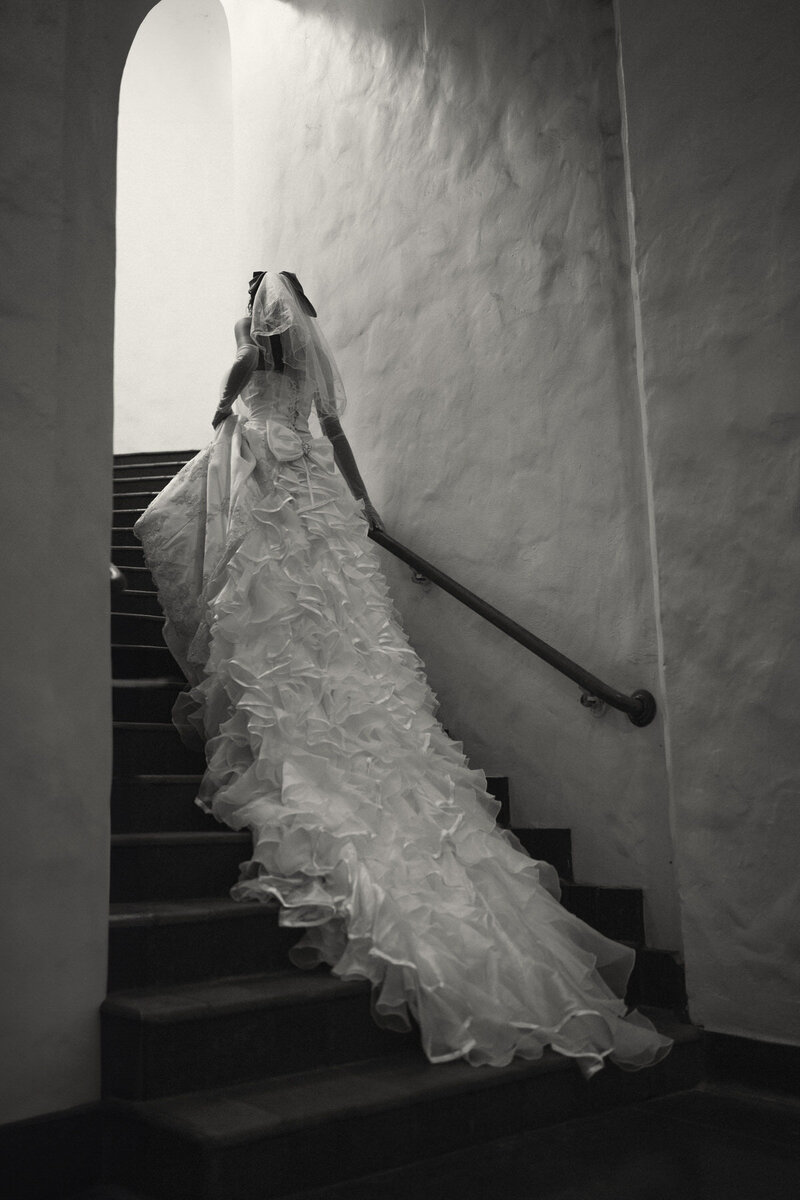 Stunning wedding dress details captured by Oahu wedding photographer.