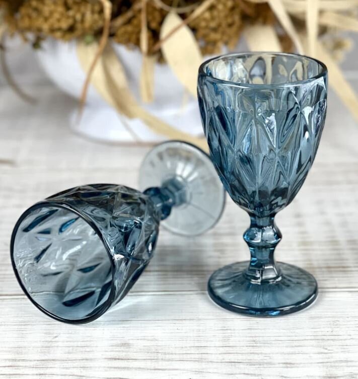 Mila goblet blue-Rori Ranch Rentals