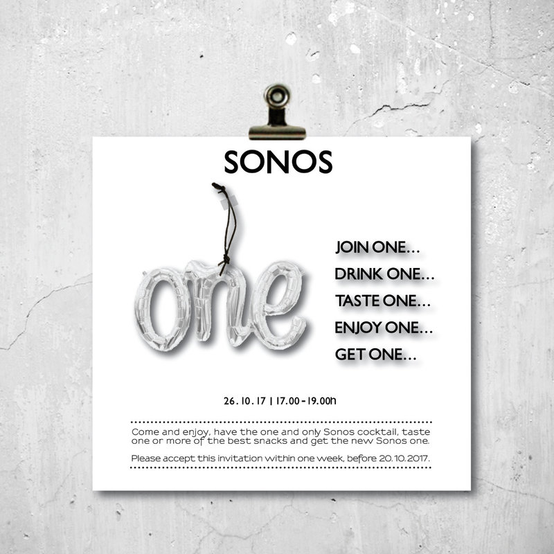 Sonos-One-uitnodiging-Feest-en-Poster