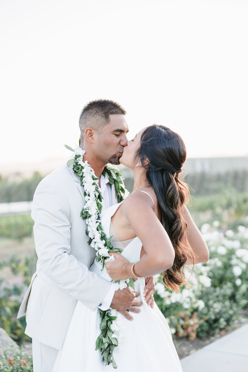 Image of bride showing off her wedding dress