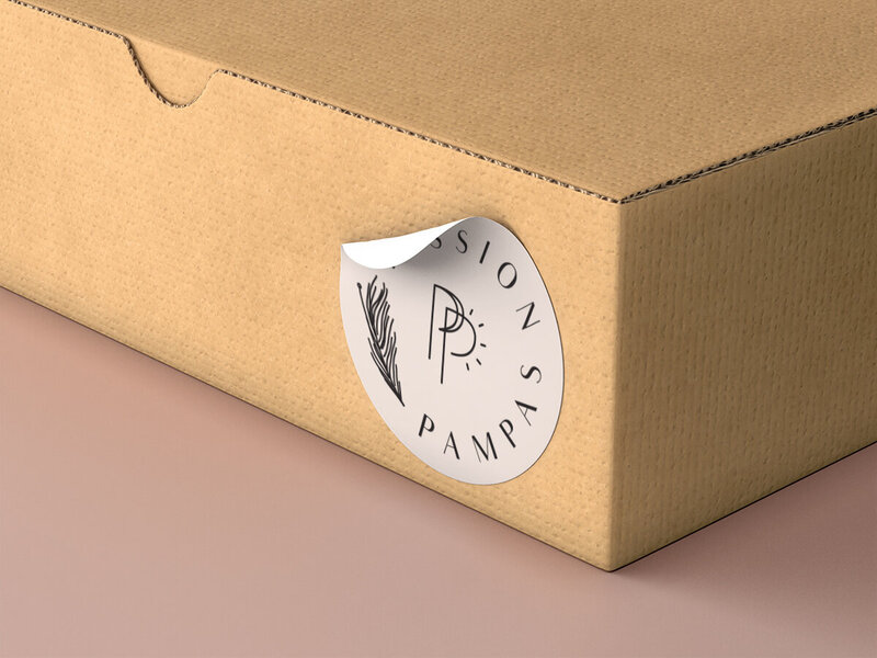 boîte et sticker
