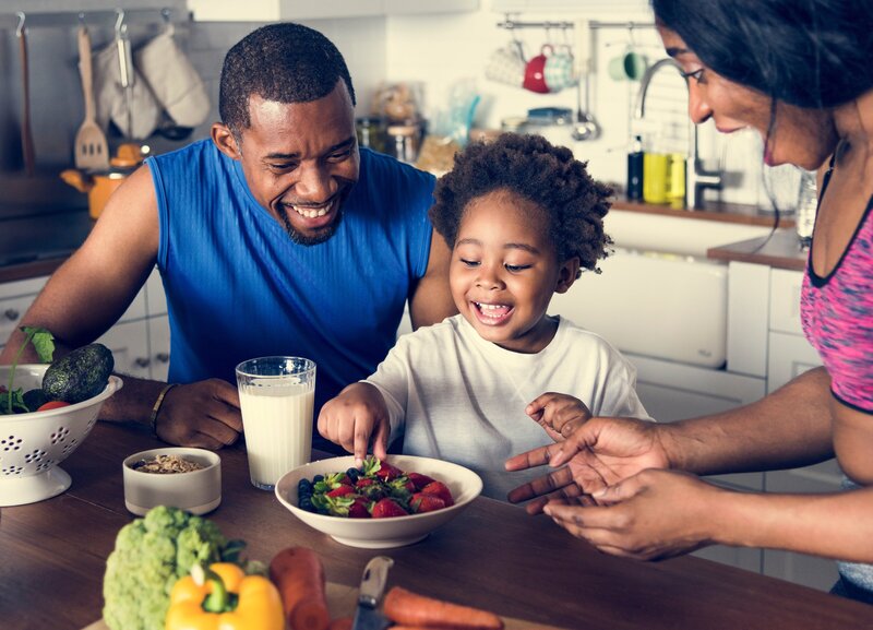 Parents with young child