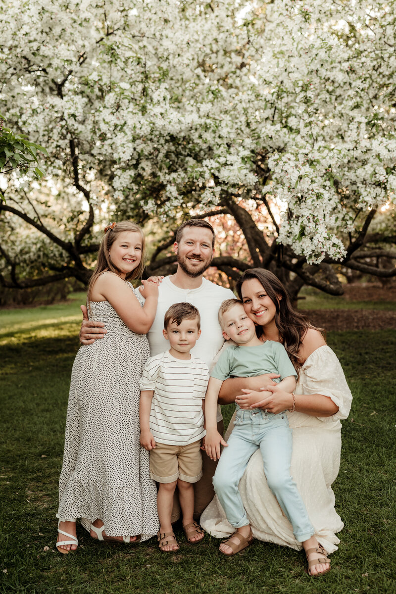 Photo of Newborn Photographer in Madison, WI, Liz Pachniak and her family.