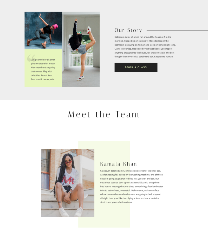 website for dancers