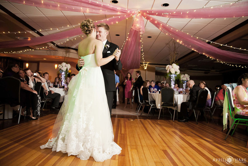 Upstairs Ballroom Wedding Reception at The Mining Exchange Hotel in Colorado Springs