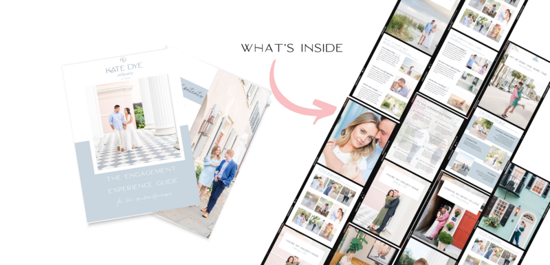 what is inside the engagement experience guide by Kate Dye Photography