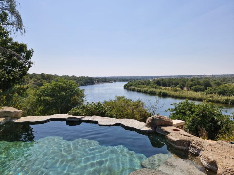 Infinity pool overlooking the bushveld