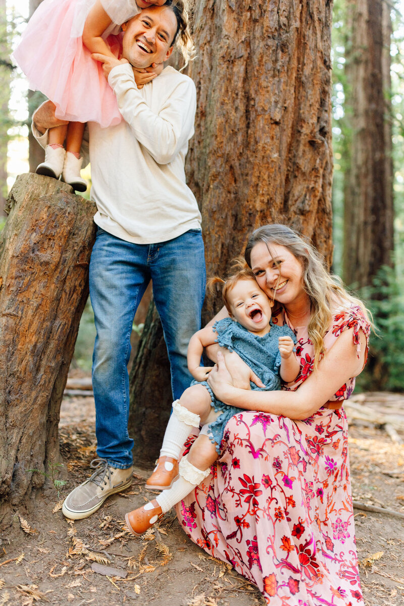 Mother and baby photos in family photo session