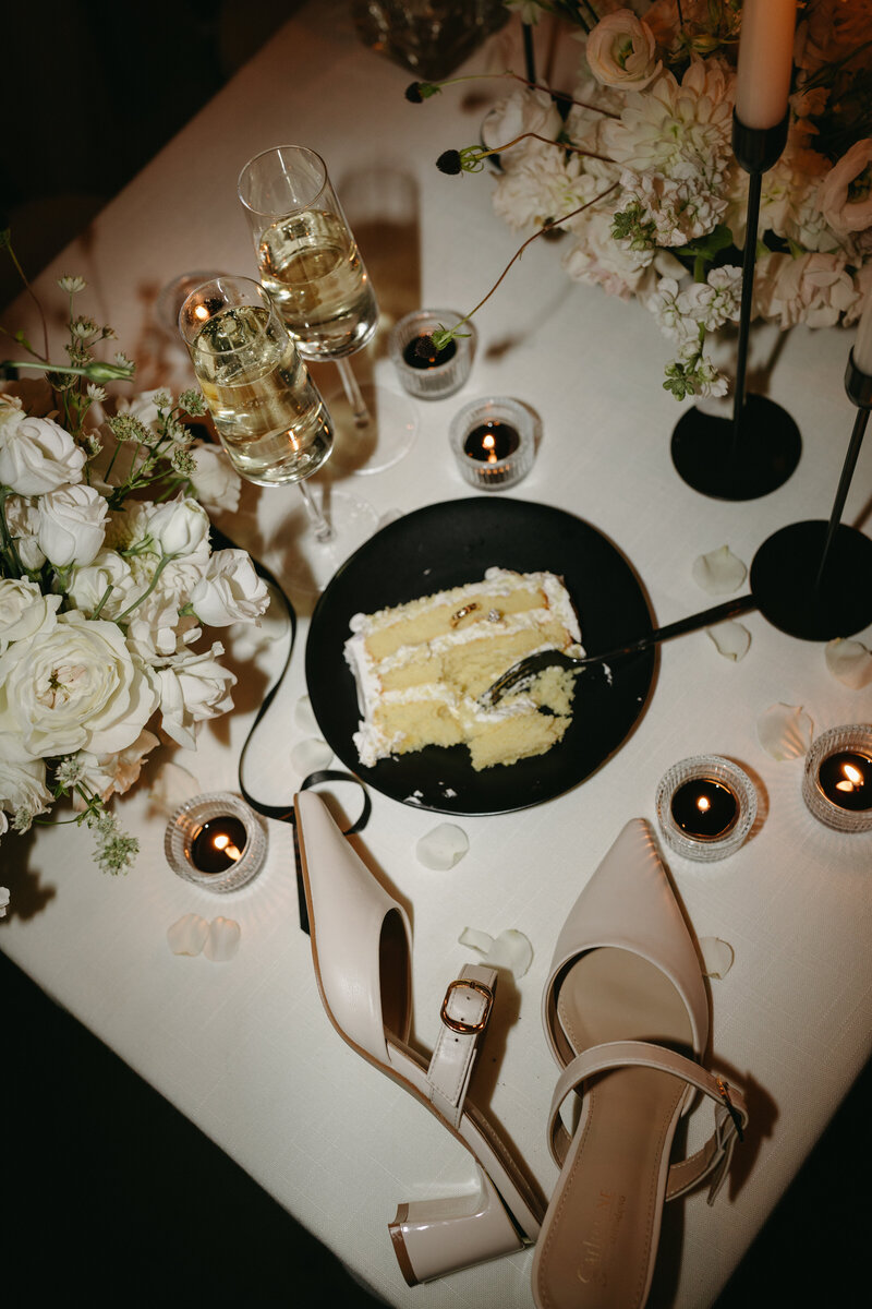 Sibley Events and Design - late night flat lay flash photography