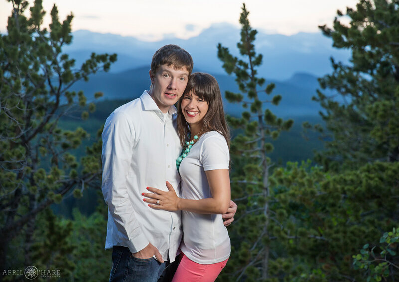 Engagement photo at Panorama Point at Golden Gate State Park in Colorado