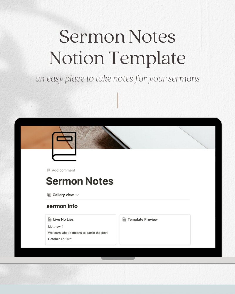 1 Sermon Notes