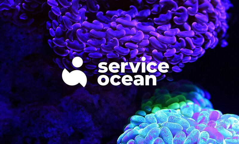 Branding für Service Ocean – leuchtende Unterwasserwelt als Keyvisual des Rebrandings von studio bretz.