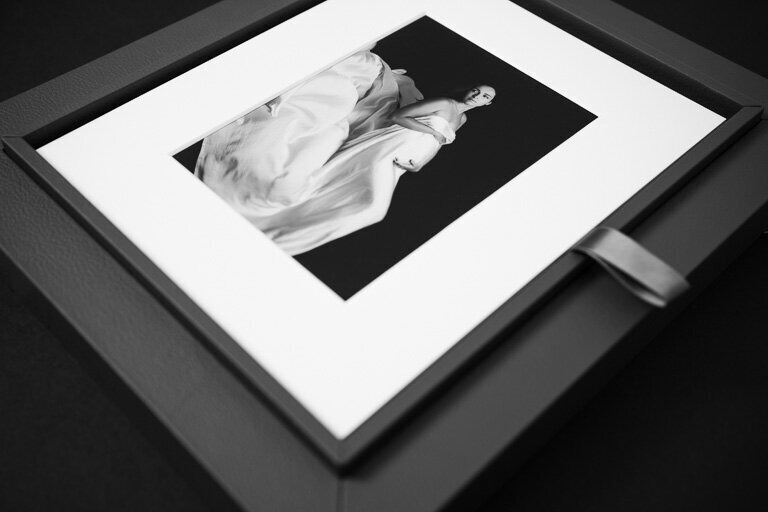 Framed photo print inside a reveal box