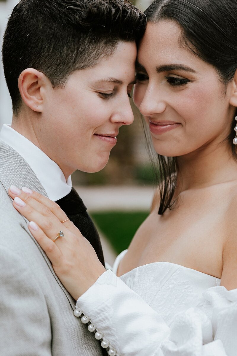 Michela and Tori wedding portrait