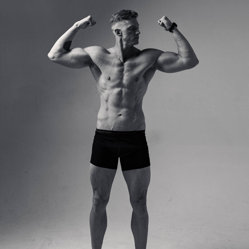 Houston Fitness Photographer BW Letter AB-21