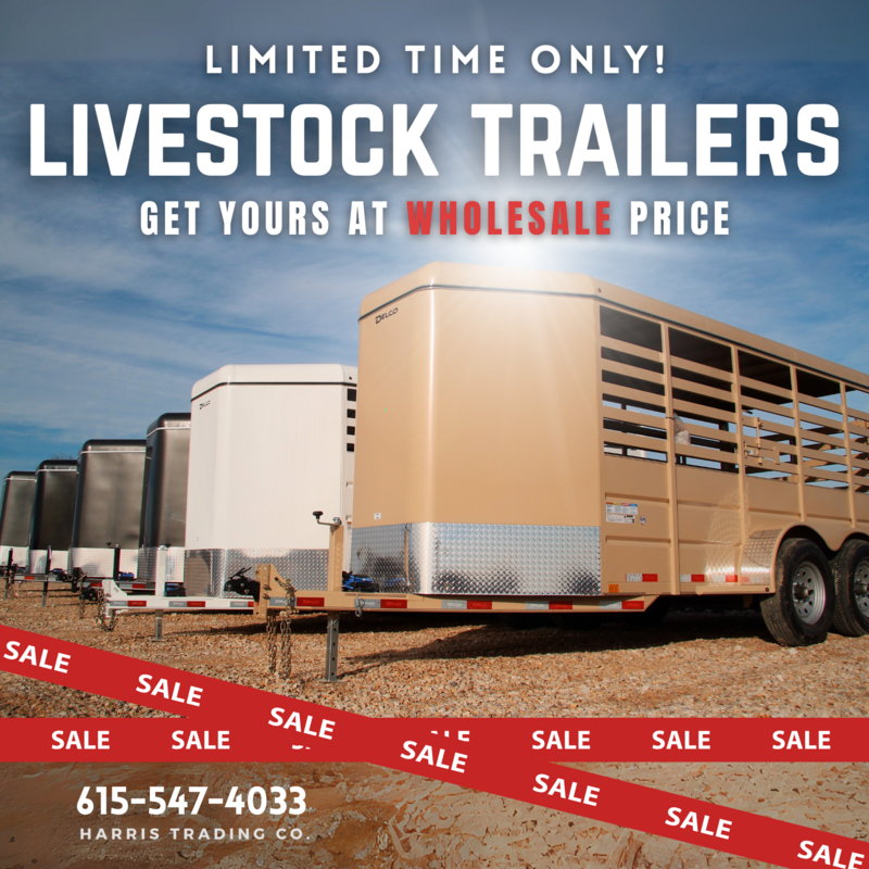 LiveStock Trailers made in the USA on an amazing promotion, priced at Wholesale Pricing