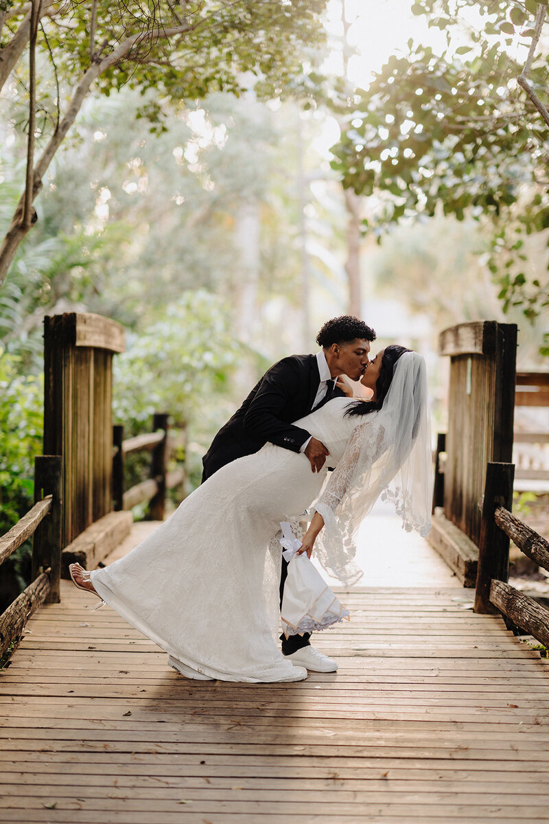 bride and groom portraits florida wedding