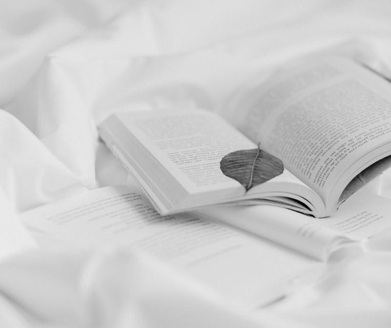 black and white book