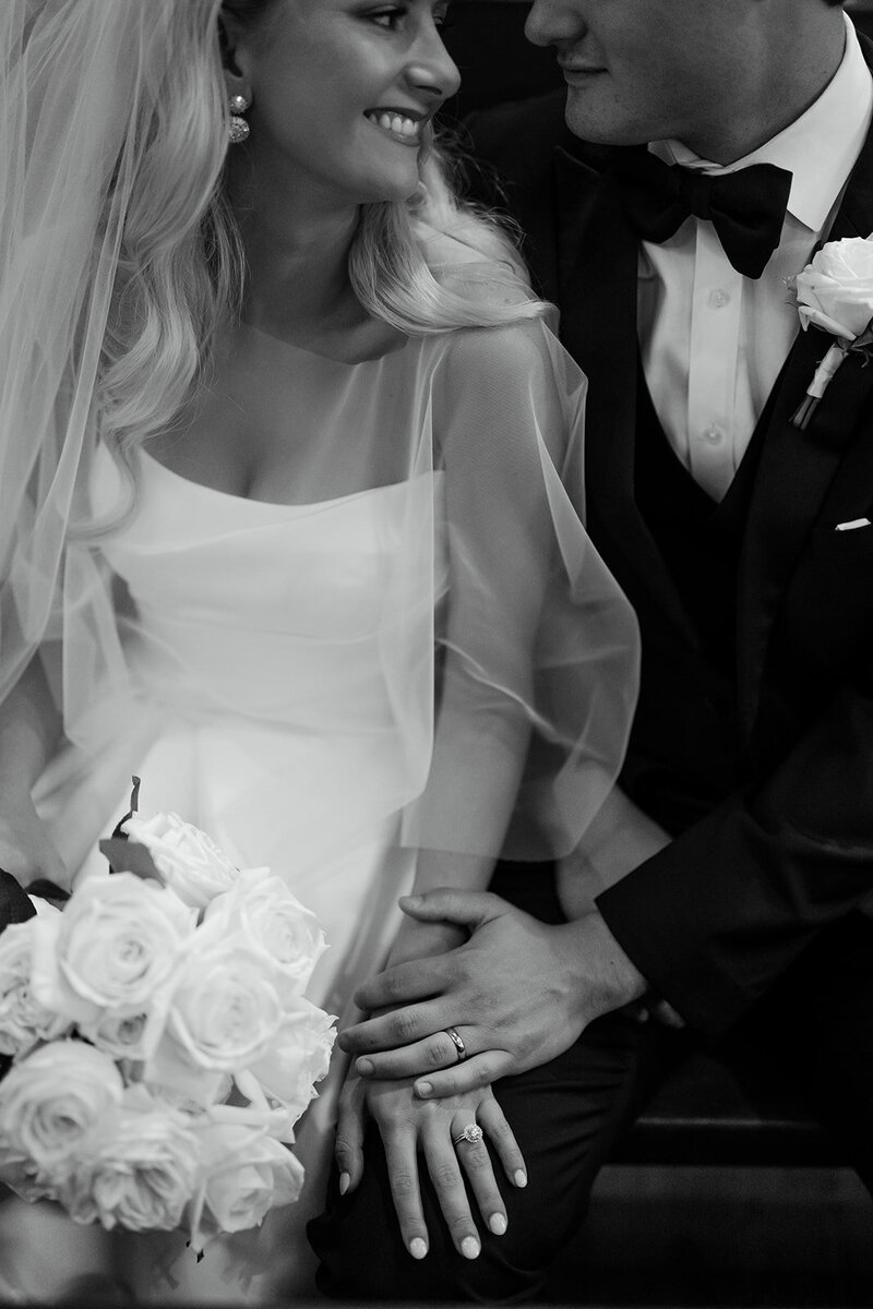 Bride and groom at wedding after investing in full service wedding planning services | Something Borrowed