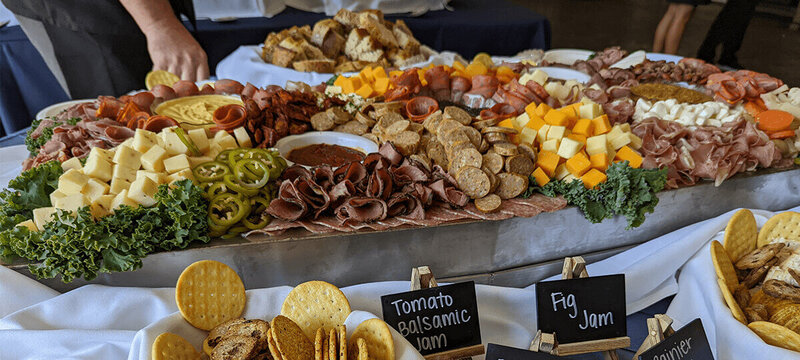 A bountiful appetizer spread featuring classic favorites and contemporary flavors to elevate any event.