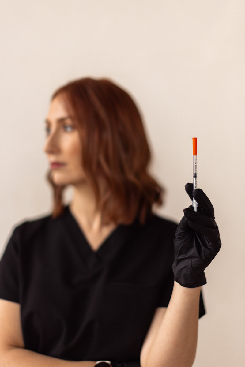 Registered Nurse administering Botox in Markham
