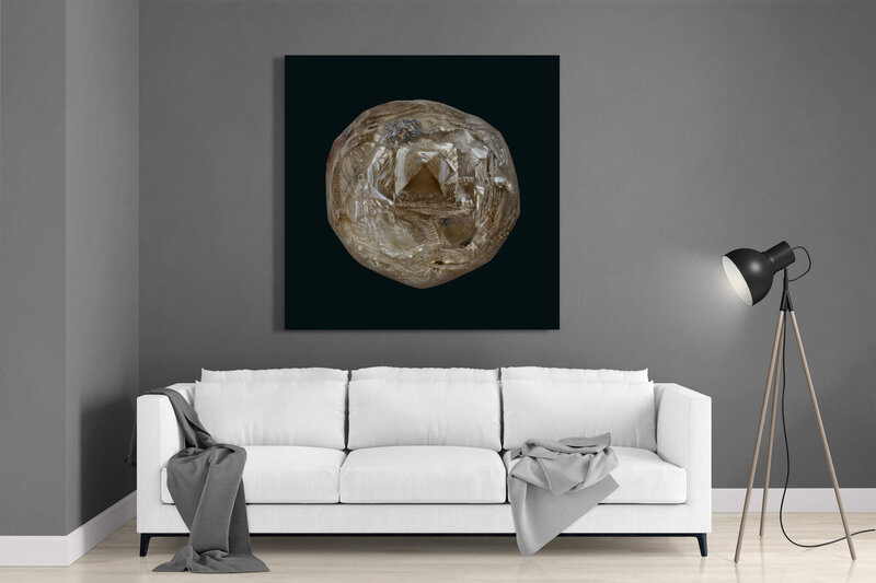 Fine Art featuring Project Stardust micrometeorite NMM 3230 Matte Dibond Panel for space inspired interior design