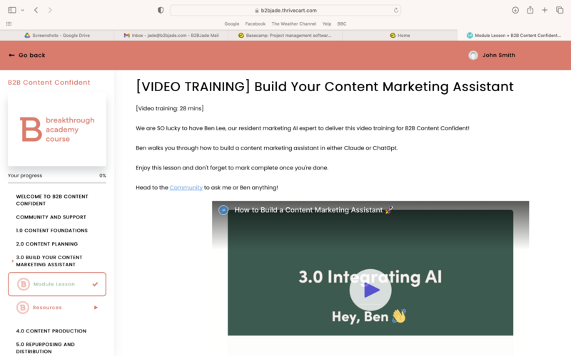 content confident build your content marketing assistant modulel 3