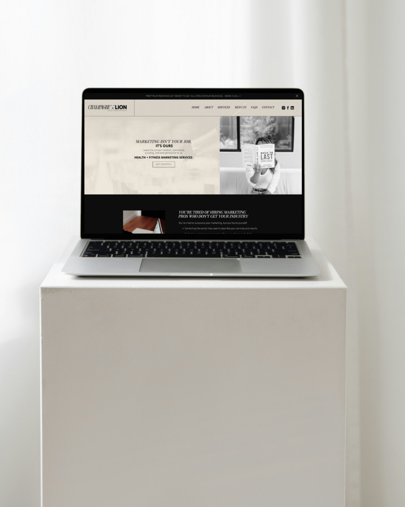 Creative small business branding services combined with website design to showcase voice and tone