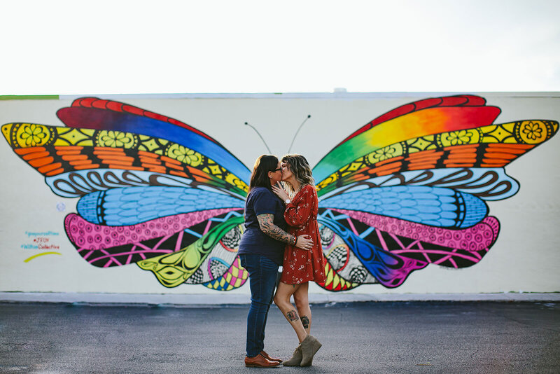 Wilton-Manors-Couple-Engagement-Portraits-Tiny-House-Photo