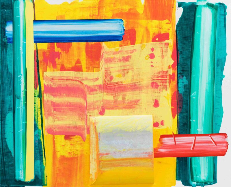Hot Scene, 1998 Mixed media on canvas 107 x 132.5 cm (1)_11zon