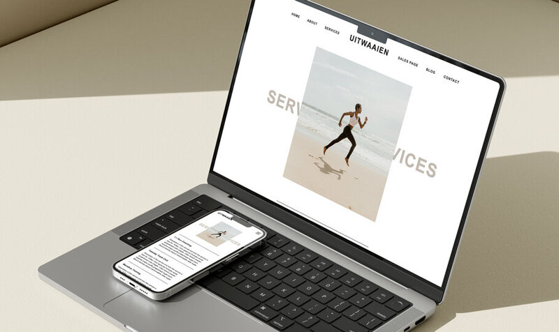 Showit website template featuring an integrated class schedule page.